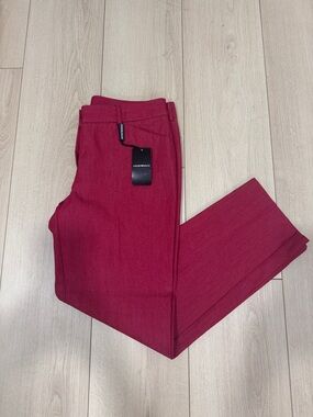 Emporio Armani Women's Tailored Pants in Deep Berry